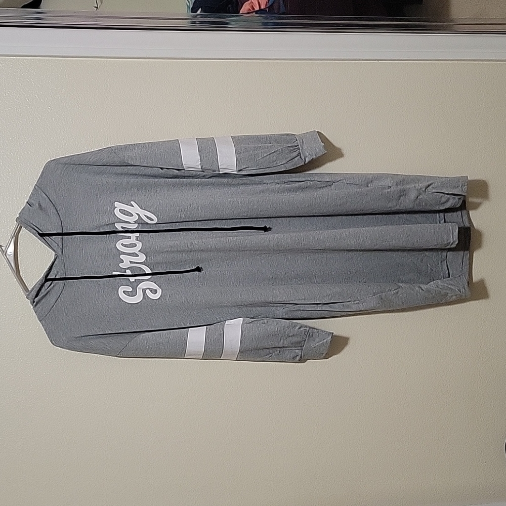 Hooded Sweatshirt dress with pockets, size L/XL